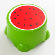 Load image into Gallery viewer, 4 Colors Lovely Cartoon Stools Fruit Pattern Living Room Non-slip Bath Bench Child Stool Plastic PP Changing Shoes Stool