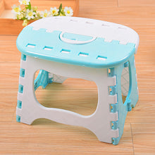 Load image into Gallery viewer, H Cute Portable Plastic Stools Thicken Step Folding Child Stools Plastic Folding Chairs Kids Stools Pink Blue